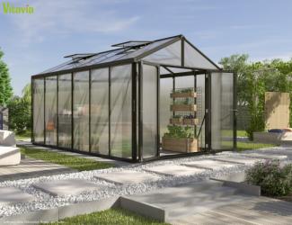 Vitavia Gewächshaus Zeus Comfort 11900, HKP 10mm, schwarz