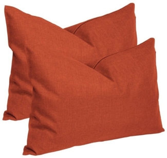 Haus und Deko Kissenbezug Kissenbezug 2er Set Struktur Leinenoptik Kissenhülle Deko Kissen Doppe, (2 Stück)