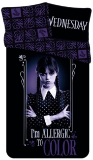 Wednesday Bettwäsche Set Baumwolle Kinderbettwäsche 140x200 + 50x70 cm