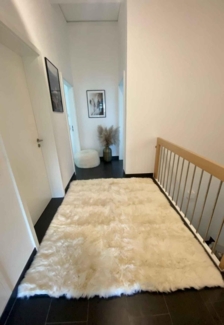 Lammfell Teppich Merino Champagner 200 x 200 cm
