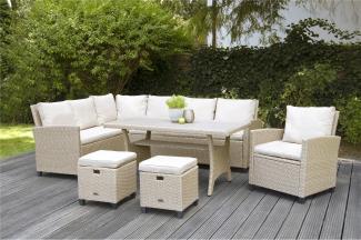 Rattan Gartenlounge Set Prato braun von bellavista - Home & Garden