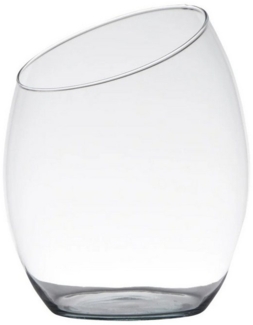 Hakbijl Glass Dekovase Transparent, Durchmesser 20 cm
