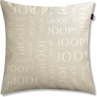 JOOP! Zierkissenhülle Label sand 40x40cm