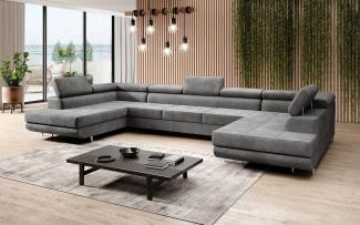 Luxusbetten24 Schlafsofa Designer Sofa Taormina, mit Stauraum und Schlaffunktion