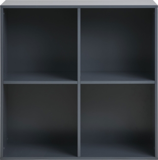 Wandregal, lackiertes Holz, dunkelgrau, 69x30x69 cm