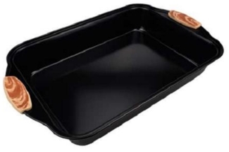 SCHÄFER Back-/Auflaufform Maple Wood Antihaftbeschichtung scharz matt 40,5x25,5x5,5cm