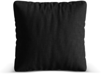 Micadoni Kissen Martina Strukturierter Stoff Boston Schwarz 40x40