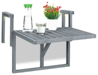 Balkon Hängetisch in Grau