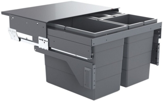 Hailo Mülleimer Hailo Abfallsammler 3610851 Cargo 600 Slide 54 Liter