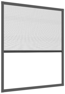 Primaster Insektenschutz-Plissee 130x150cm anthrazit UV-beständig abwaschbar