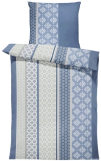 One Home Bettwäsche Ornamente Winter, Biber, 2 teilig, Paisley Retro Design, kuschelig warme weiche Baumwolle Flanell