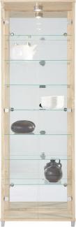 fif möbel Vitrine OPTIMA Standvitrine/Glasvitrine 2x Glastür,perfekt für Sammler,Sammlervitrine