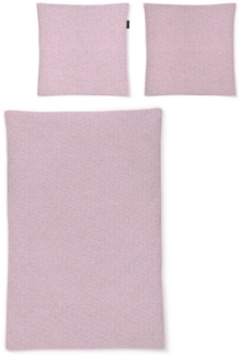 Irisette Seersucker Bettwäsche Set Easy 8514 rosa 155 x 200 cm + 1 Kissenbezug 80x80 cm