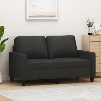 vidaXL 2-Sitzer-Sofa Schwarz 120 cm Stoff 359159