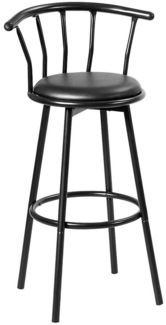 COSTWAY Drehhocker, 2er Set, 360 Grad Drehsitz, Sitzhöhe 76cm