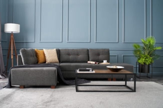 Eckschlafsofa, 'Manama', 85 x 206 x 280, Anthrazit