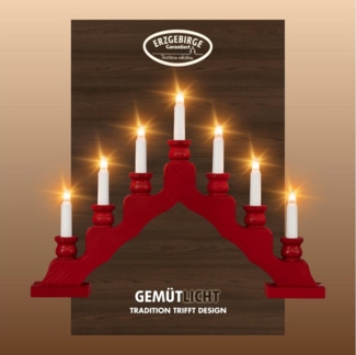 Weigla Lichterbogen Schwede, Weihnachtsdeko, Made in Germany (1-tlg), 7-flammig