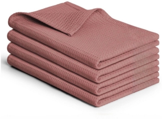 Blumtal Geschirrtuch Set 50x70 oder 30x30 cm, 100% Baumwolle, (4-tlg), Saugfähig, schnell trocknend, waschbar, 100% Baumwolle