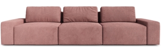 AX LIVING Arkleton 3 Sitzer Sofas 360 cm in Rosa – Bequem & Modern