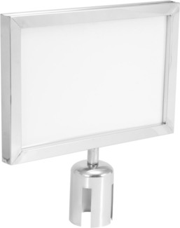 EUROLITE Hinweisschild für Eurolite Barrier 317x215 silber