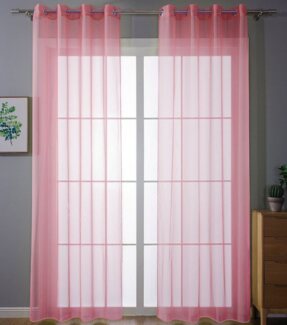 Gardinenbox Gardine, Ösen (2 St), transparent, Voile
