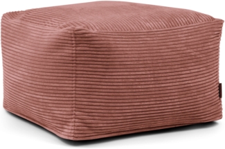 Sitzsack ‘Softbox‘, Bezugstoff - Waves, 100% Polyester, Coral, 40x70x70 cm.