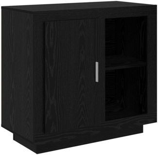 vidaXL Sideboard Schwarze Eiche 40 x 80 x 75 cm Holzwerkstoff 880536