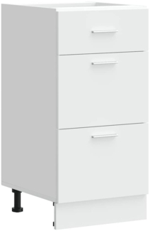 vidaXL Unterschrank Lyon Weiß 40x46x81,5 cm Holzwerkstoff 854211