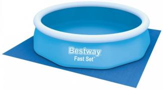 Bestway 'Flowclear™' Bodenplane für Aufstellpools, Polyethylen blau, 335x335 cm