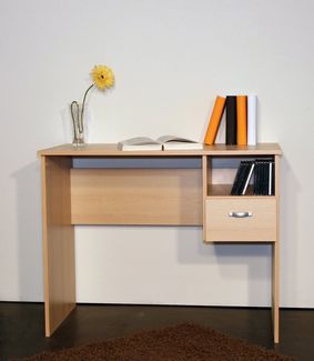 VOGL Möbelfabrik Schreibtisch Flo, Schülerschreibtisch auch mit Tastaturauszug erhältlich, Breite 91 cm