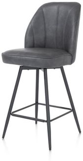 2er Set Leo Barhocker grau