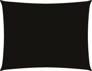 vidaXL Sonnensegel Oxford-Gewebe Rechteckig 2x3 m Schwarz 135750