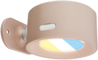 BRILONER Sticklights - LED Wandleuchte ohne Stromanschluss und ohne Bohren mit Akku, Touch, dimmbar, CCT, magnetisch abnehmbar, Wandlampe zum Kleben, Leselampe, Flurlampe, 9 x 7,5 x 4 cm, Beige