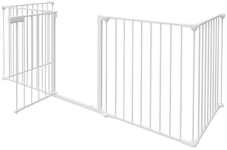 Clanmacy Kamingitter Kaminschutzgitter mit Ofenschutzgitter Absperrgitter faltbar 3.1m