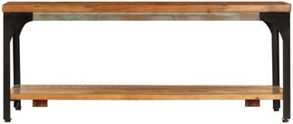 Couchtisch, Sofatisch mit Ablage 100x60x35 cm Altholz Massiv