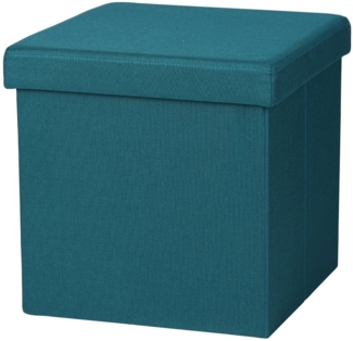 Urban Living Sitzwürfel Sitzhocker Sitzwürfel Aufbewahrungsbox Tissu, mit Stauraumfach hoher Sitzkomfort