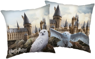 Harry Potter Motivkissen Hedwig 1-Stück 40x40 cm Doppel-Seitig Aufdruck Sofakissen