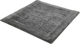 Kleine Wolke Badematte Net, Höhe 17 mm, rutschhemmend beschichtet, fußbodenheizungsgeeignet, Baumwolle, quadratisch, Badteppich, Uni Farben, rutschhhemmend