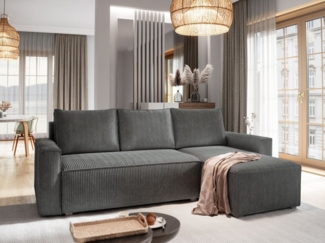 Masseno Ecksofa POTARO mit Schlaffunktion L-Form, Sofa mit Bettkasten