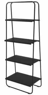 Zone Denmark Regal A-Bookshelf, Bücherregal, Standregal, Metallregal, Metall, Black, H 140. 7 cm, 15386