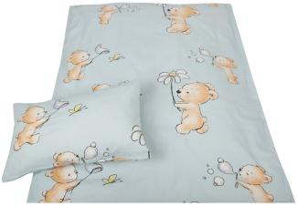 Bestlivings Babybettwäsche KB-04837 Bettbezug, Baumwolle, 2 teilig, Kinder Bettwäsche 2-tlg (100x135cm / 40x60cm) Bettdecken Set