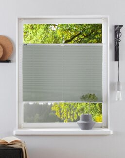 my home Plissee DAHRA - in Crush-Optik, Lichtschutz, ohne Bohren, verspannt, Klemmfix, Fixmaß, Bestseller mit über 5500 4,5-Sterne-Bewertungen, Klemmträger