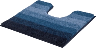 MEUSCH Badematte Palace, Höhe 23 mm, rutschhemmend beschichtet, fußbodenheizungsgeeignet, Kunstfaser, rechteckig, WC Vorleger mit Ausschnitt, Badteppich, gestreift, mit Farbverlauf, waschbar
