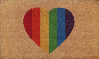 Wecon home Fußmatte Home Is Where Your Heart Is, rechteckig, Höhe: 18 mm, rutschfest, robust, innen, Außenbereiche überdacht, schwer