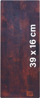 Steelboxx Schneidebrett Schneidebrett Servierbrett Stirnholz / Hirnholz Hackblock 39x16cm, Schwere Qualität Mango Stirnholz geölt, (1, 1-St), Edles Schneid- und Hackbrett in rechteckiger Ausführung