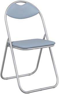 vidaXL Klappstuhl 8 pcs Grau 48 x 43,5 x 81 cm Kunstleder 42029065