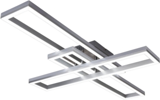 näve LED Deckenleuchte BANTRY, Farbwechsel, Memoryfunktion, Nachtlichtfunktion, LED fest integriert, Farbwechsler, CCT, RGB-Backlight, dimmbar, Memory, Zeitschaltuhr, Nachtlicht