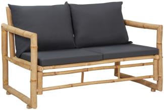 vidaXL Gartenbank mit Kissen 115 cm Bambus 315597