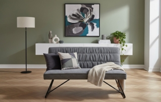 DUBI Möbel Essbank HANNAH, mit Federkern gepolstert, mit Rückenlehne