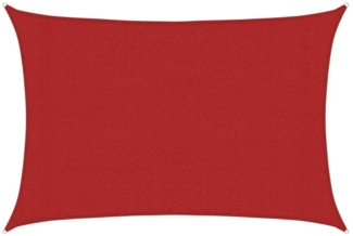 vidaXL Sonnensegel 160 g/m² Rot 3x4,5 m HDPE 311623